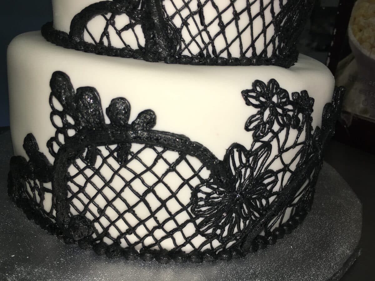Black Lace Fondant